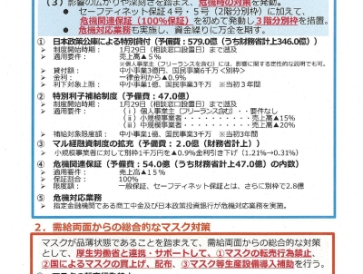 新型コロナウィルス感染症に関連する情報等